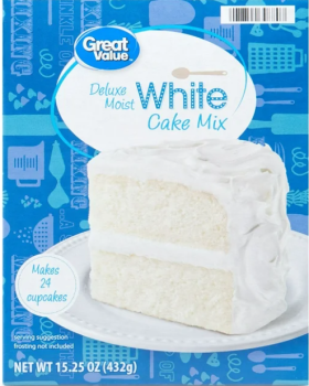 GREAT VALUE Deluxe Moist 'White' Cake & Cupcakes Mix 432 gr